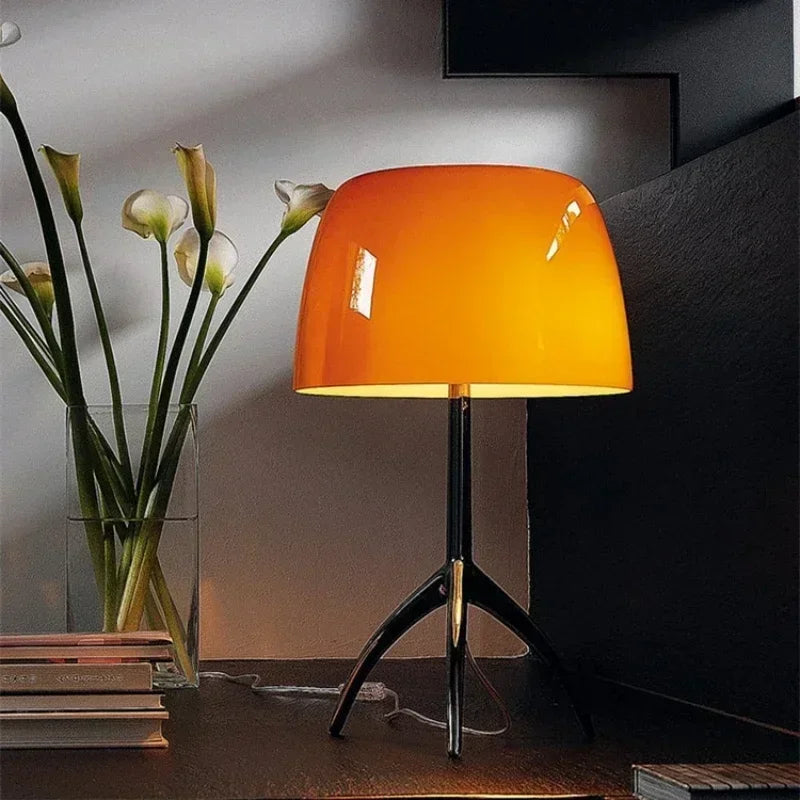 Lampe de Chevet en Laiton et Verre