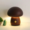 Lampe de Chevet Bois Forme Champignon