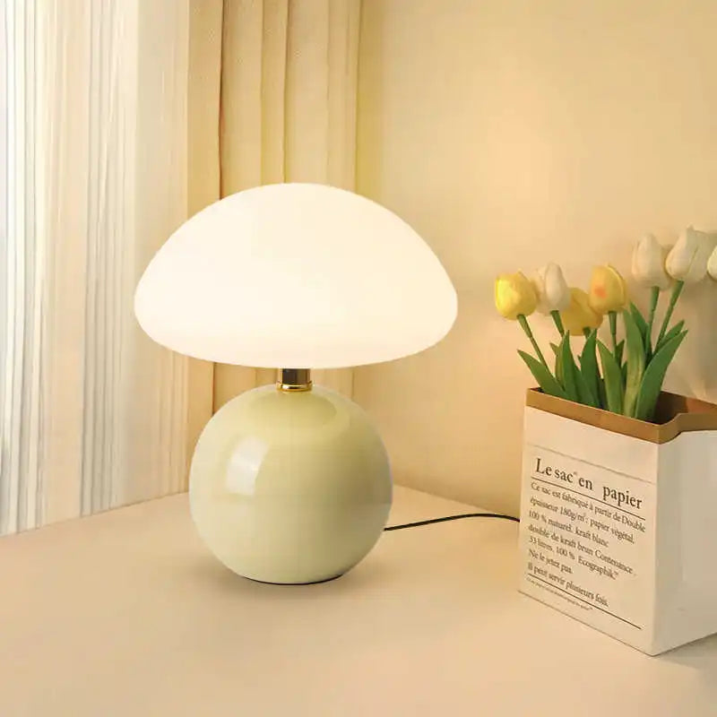 Lampe de Chevet Céramique Beige