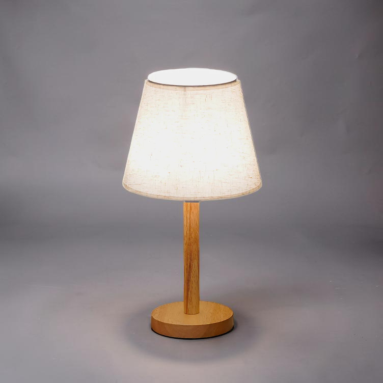 Lampe de Chevet Blanche Bois