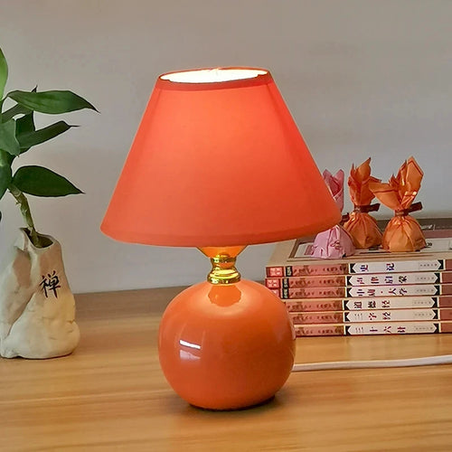 Cerlys - Orange | Lampe en Céramique