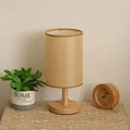 Lampe de Chevet Pied en Bois