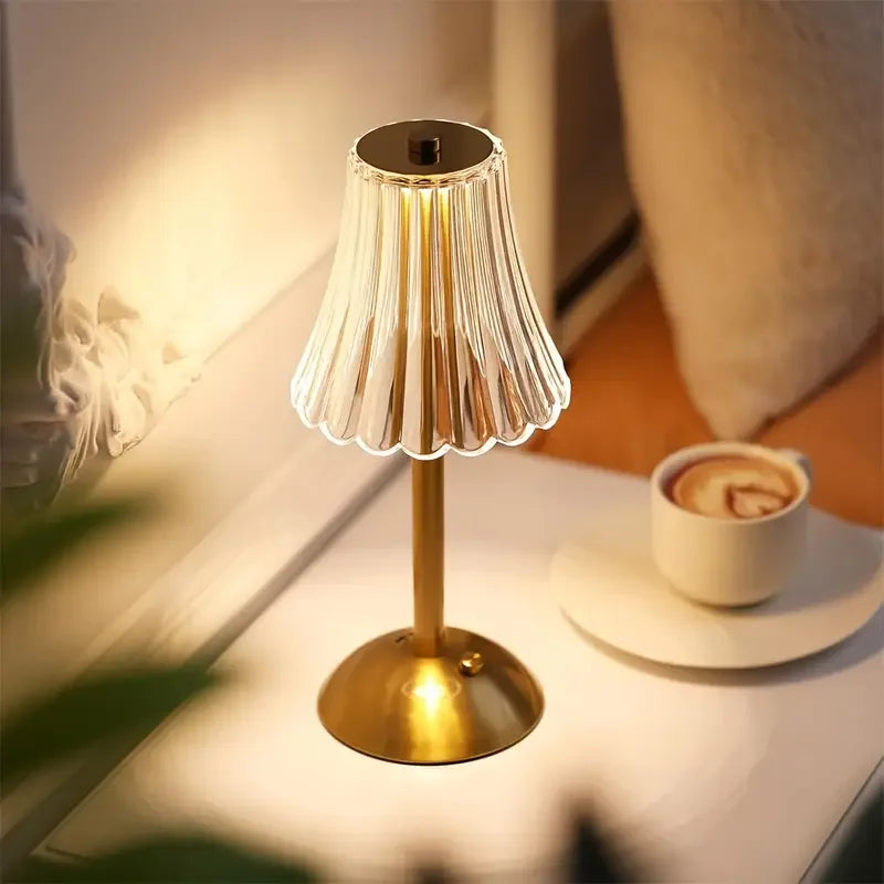 Lampe de Chevet Cristal Vintage