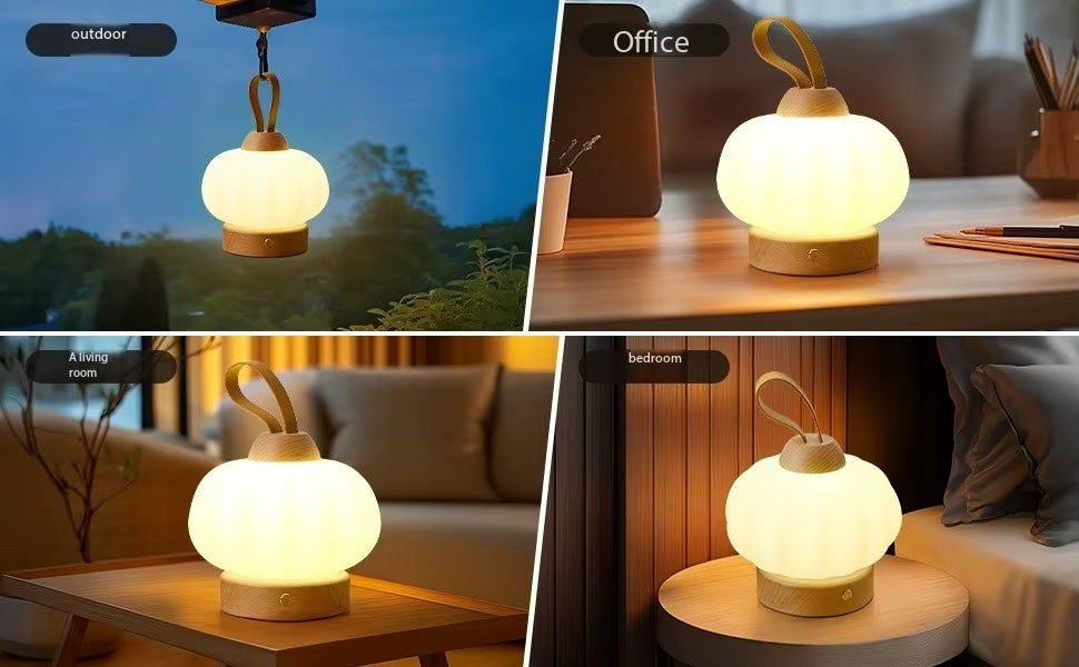 Lampe de Chevet Originale en Bois