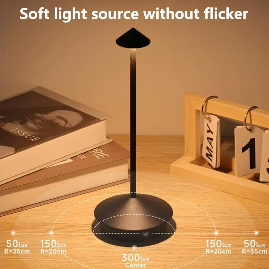 Lampe de Chevet Filaire Noire