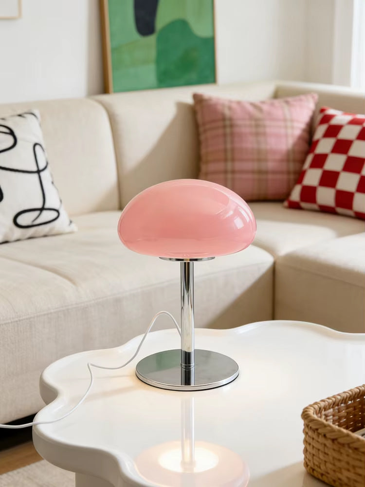Lampe de Chevet Rose et Gris