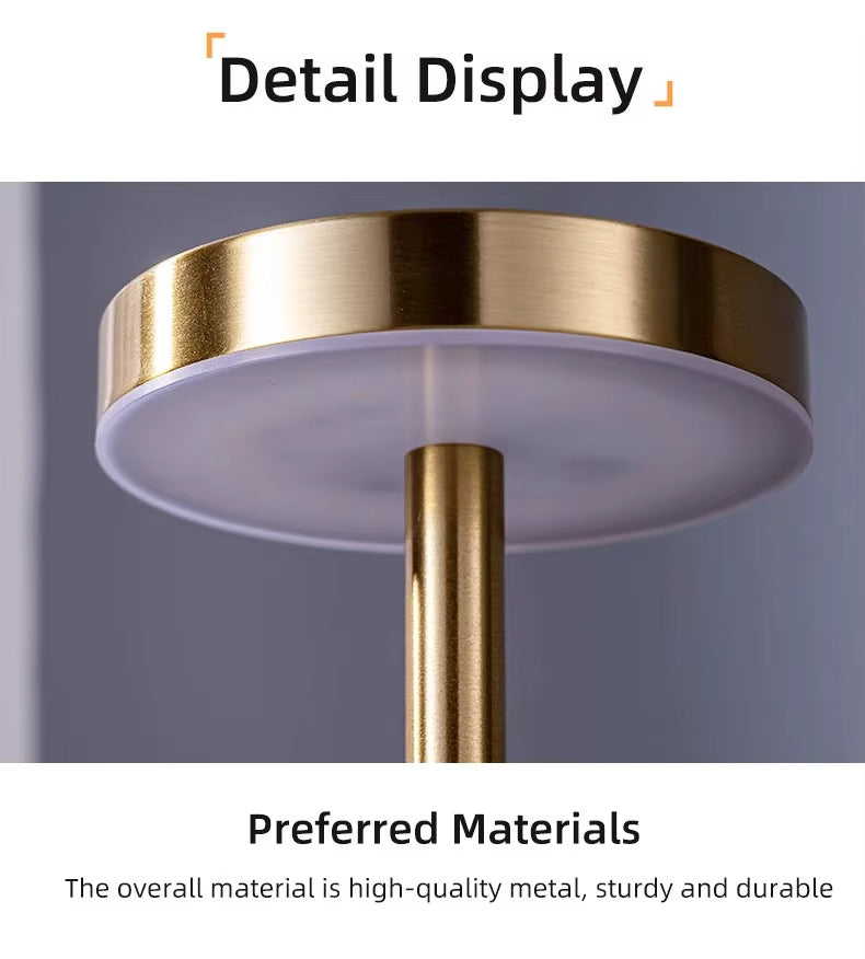 Lampe de Chevet Jaune Dorée