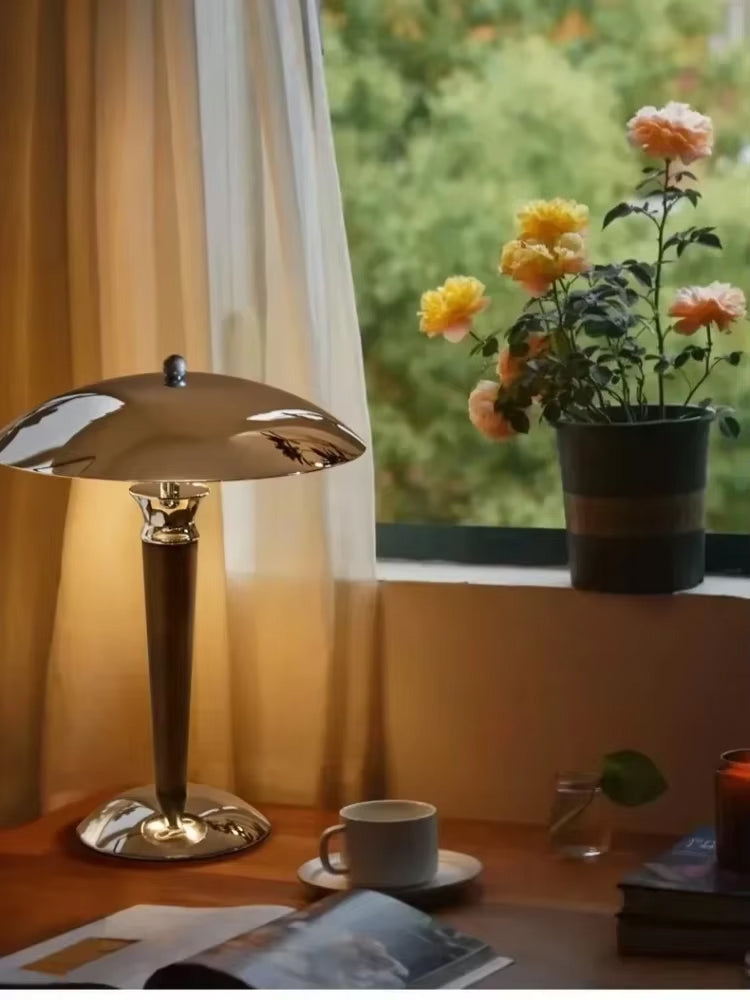 Lampe de Chevet Design en Bois
