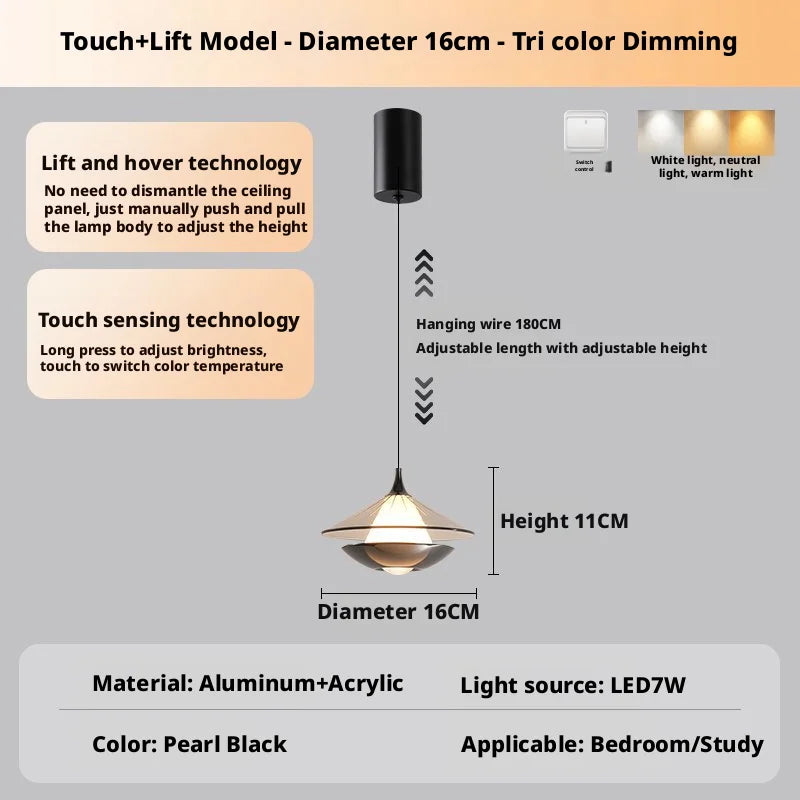 Lampe de Chevet Design Suspendue