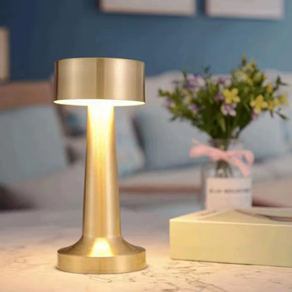Lampe de Chevet Sur Pied Doré
