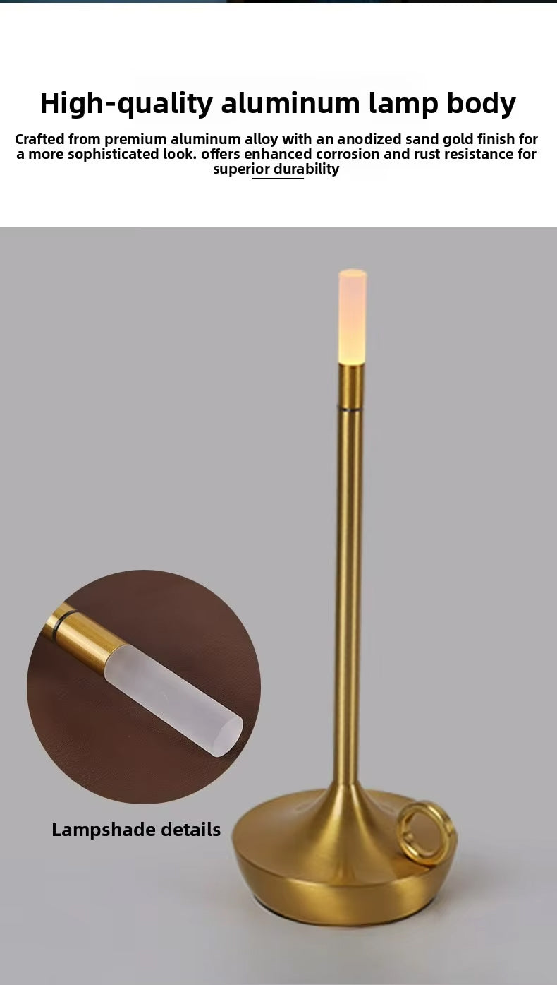 Lampe de Chevet Romantique Chic Doré