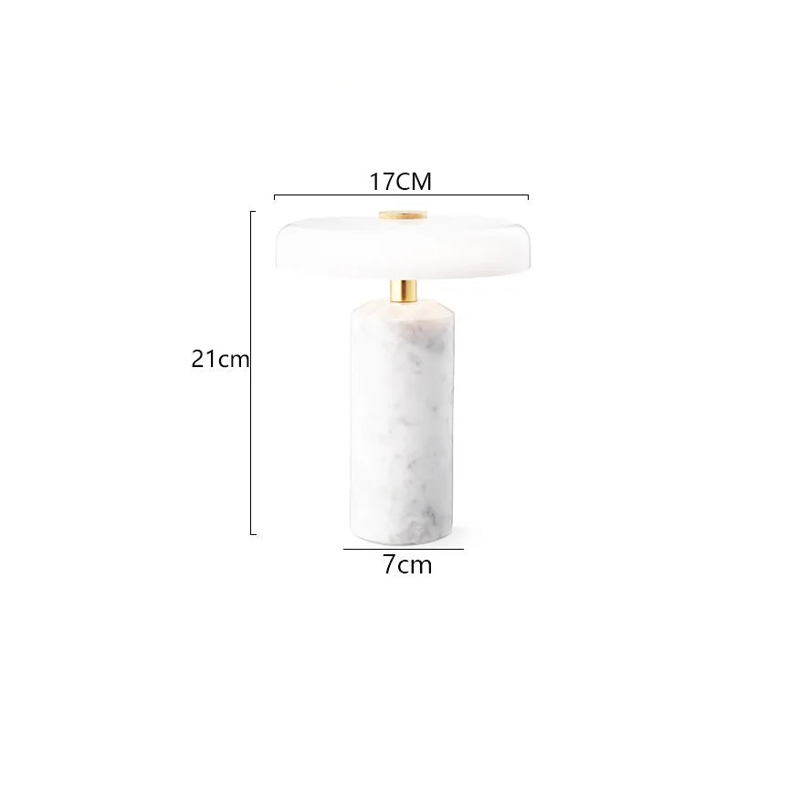 Lampe de Chevet Design Blanche
