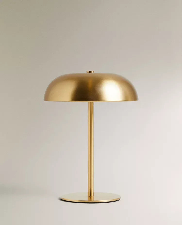 Lampe de Chevet Avec Abat Jour Doré