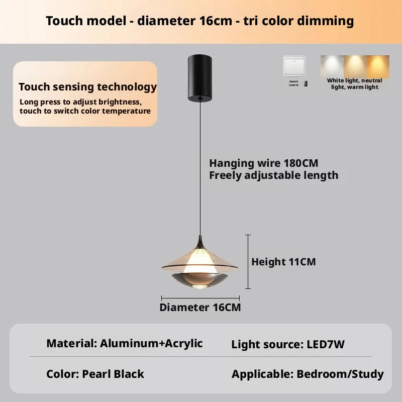 Lampe de Chevet Design Suspendue
