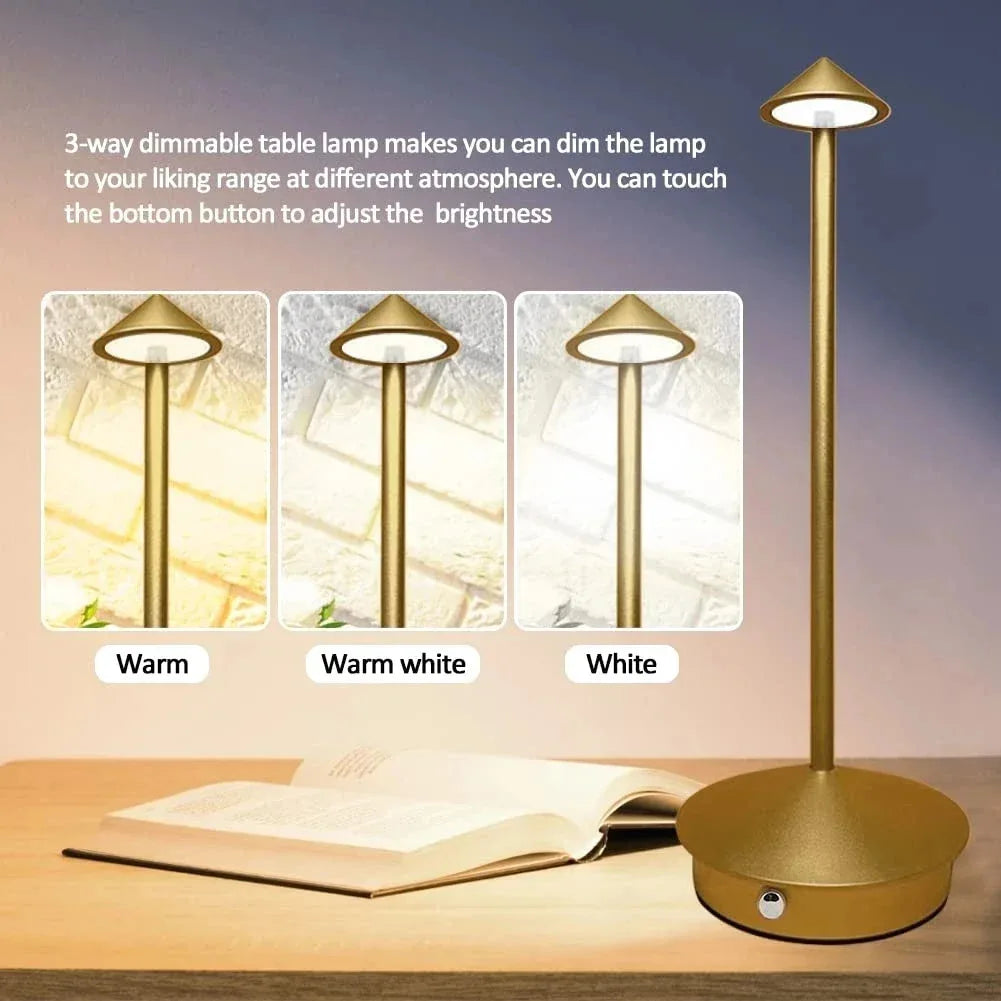 Lampe de Chevet Filaire Doré