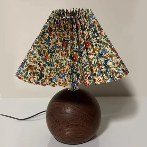 Lampe de Chevet en Bois Tourné