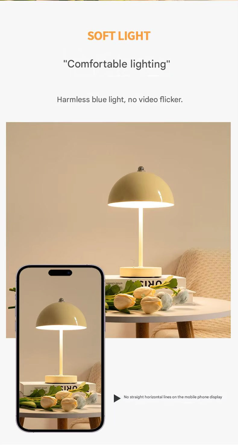 Lampe de Chevet Tactile Beige