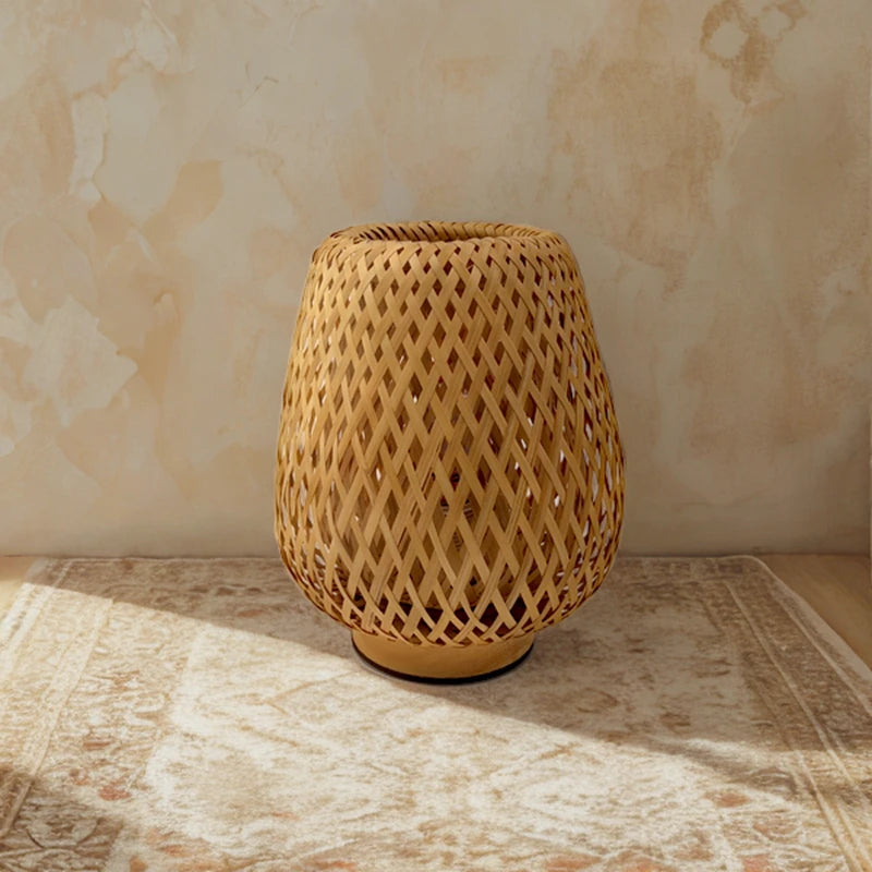 Lampe de Chevet Bambou Rotin