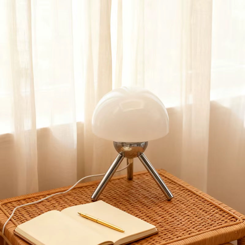 Lampe de Chevet Grise et Blanche