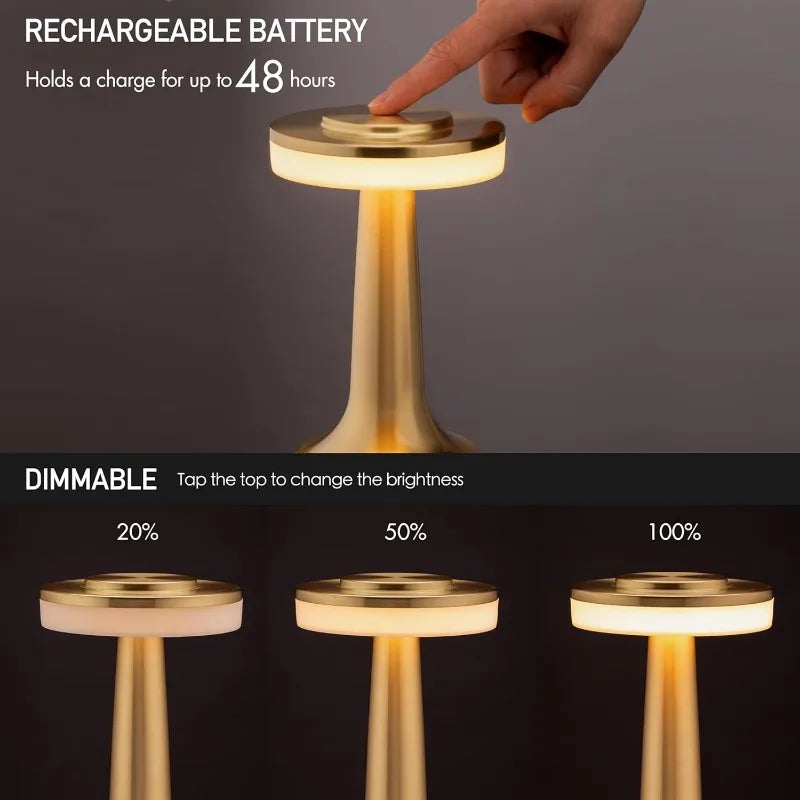 Lampe de Chevet Moderne Doré