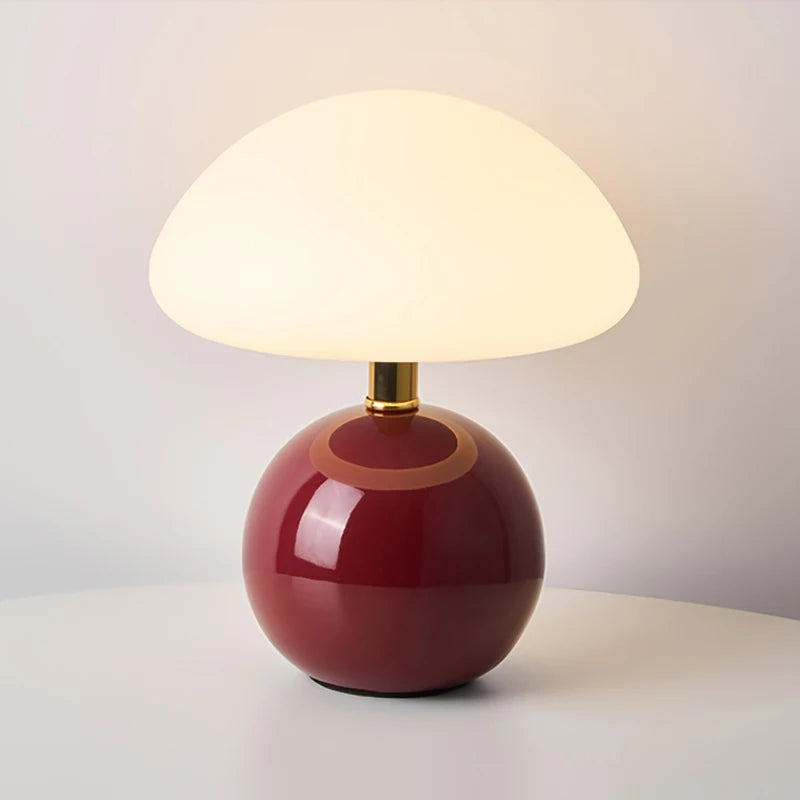Lampe de Chevet Champignon Rouge