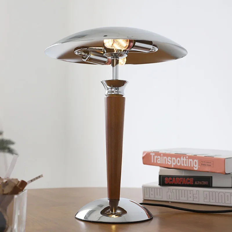 Lampe de Chevet Design en Bois
