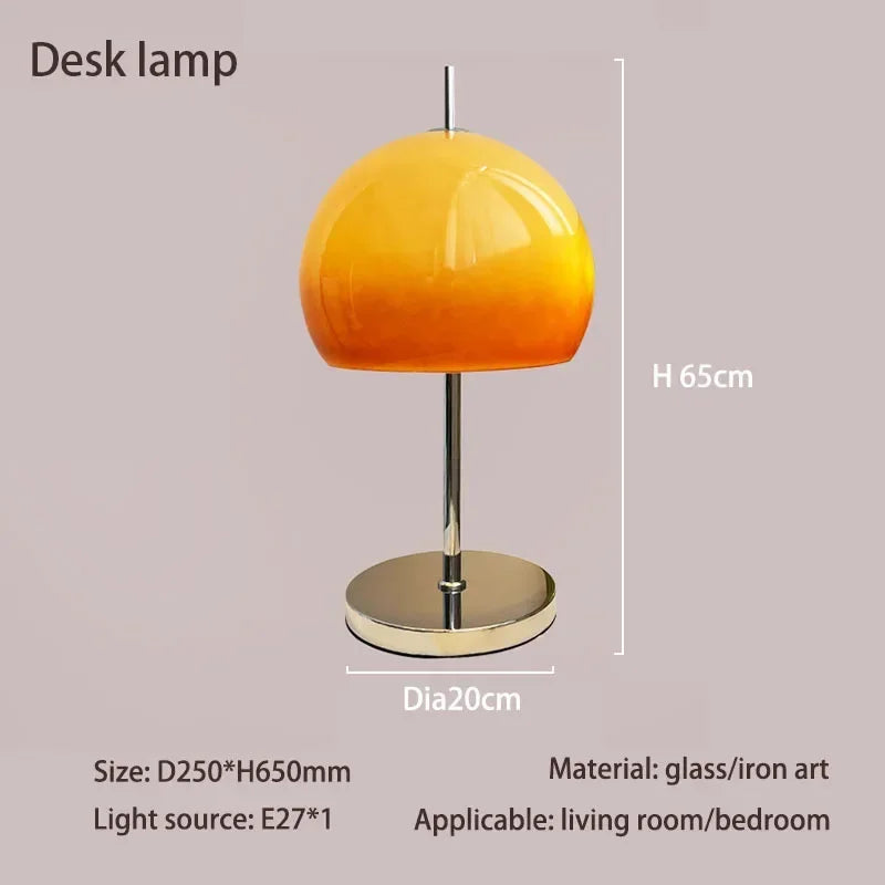 Lampe de Chevet Vintage Orange