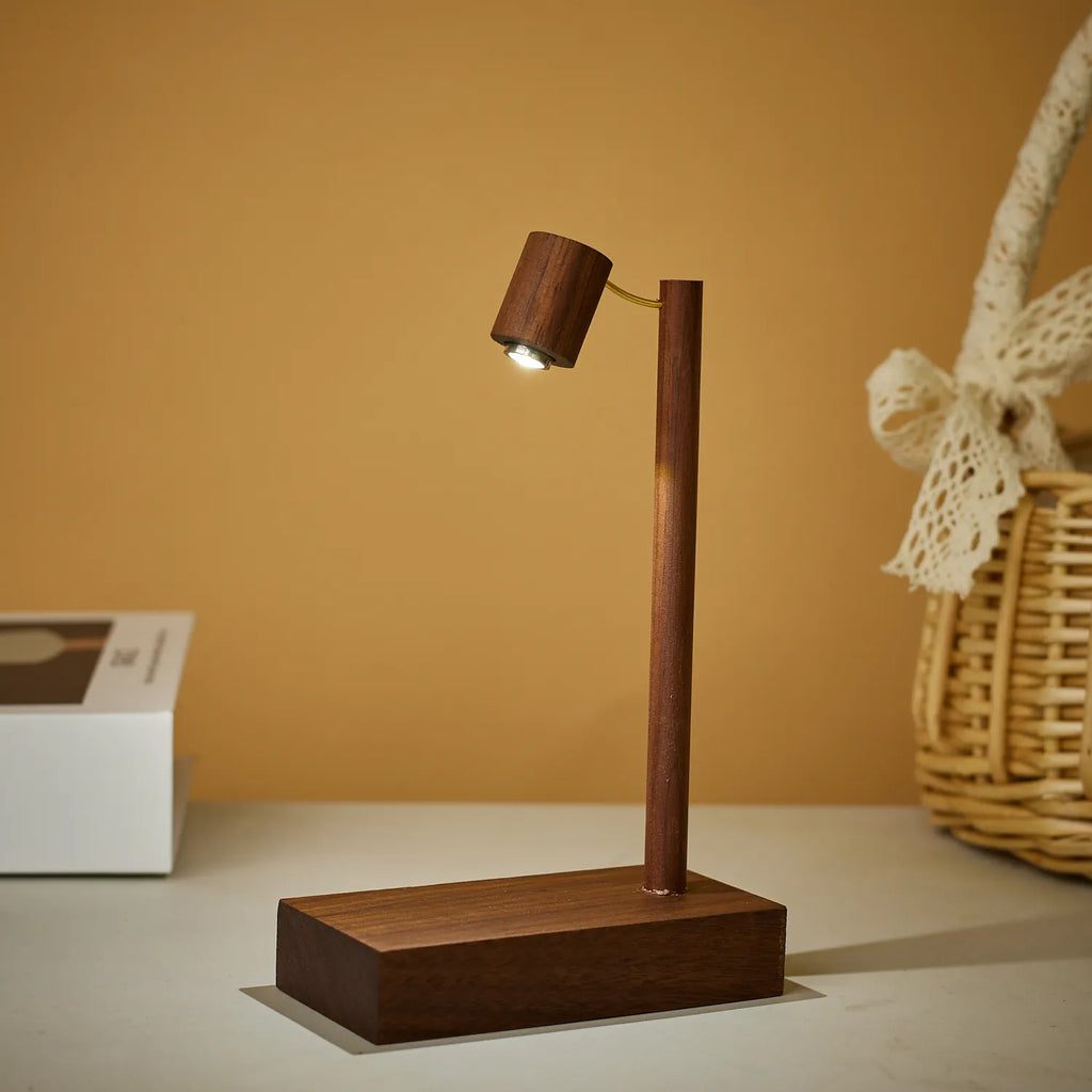Lampe de Chevet en Bois Précieux Design Scandinave