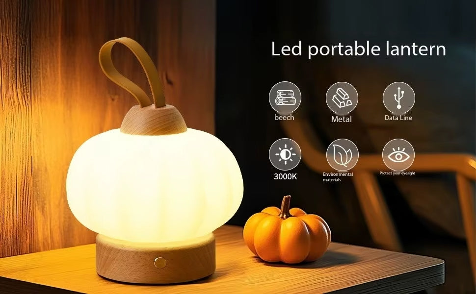 Lampe de Chevet Originale en Bois