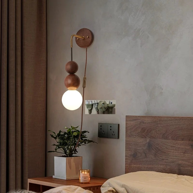 Lampe de Chevet Murale Avec Prise
