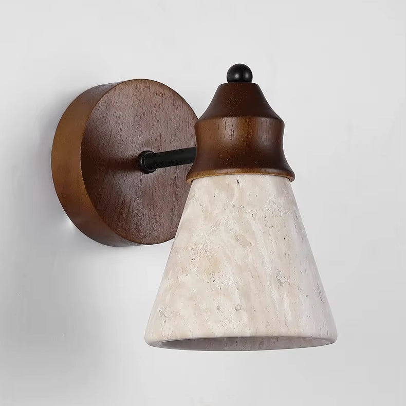 Lampe de Chevet en Bois Murale