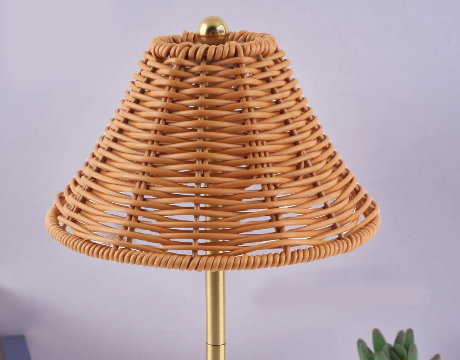 Lampe de Chevet Abat Jour Rotin