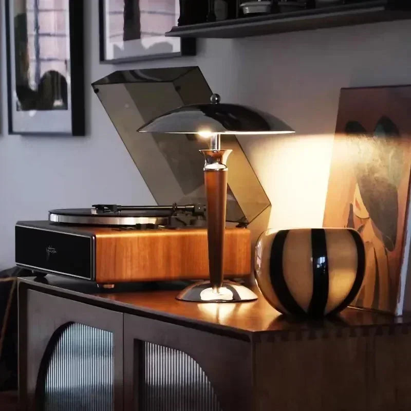 Lampe de Chevet Design en Bois