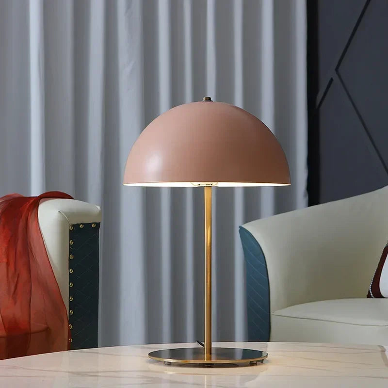 Lampe de Chevet Rose et Or