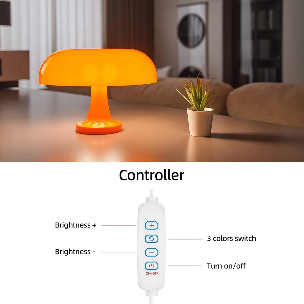Sporys - Orange | Lampe Champignon à LED