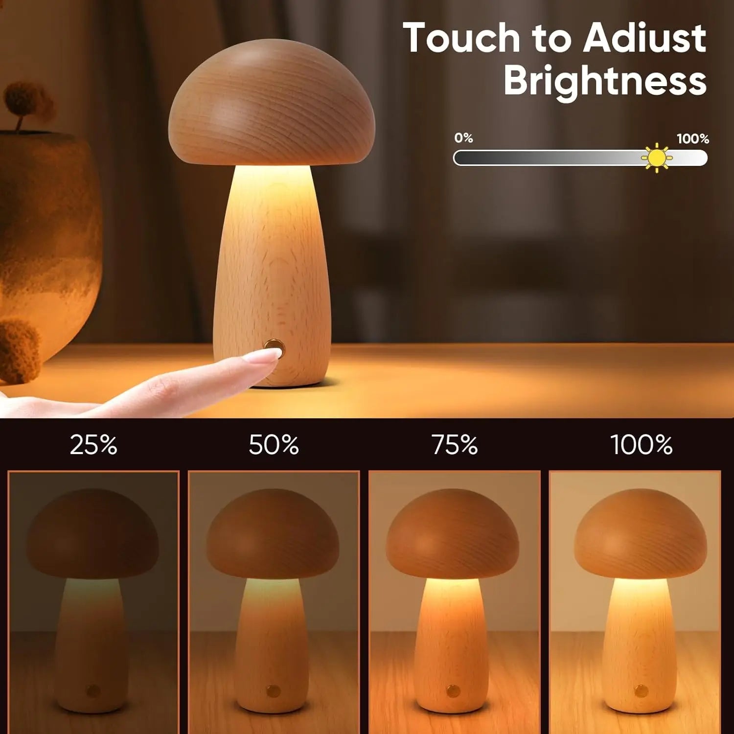 Fongys | Lampe Champignon en Bois