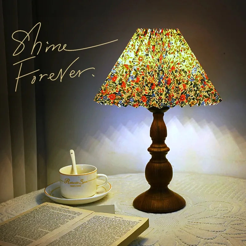 Lampe de Chevet Vintage Bois
