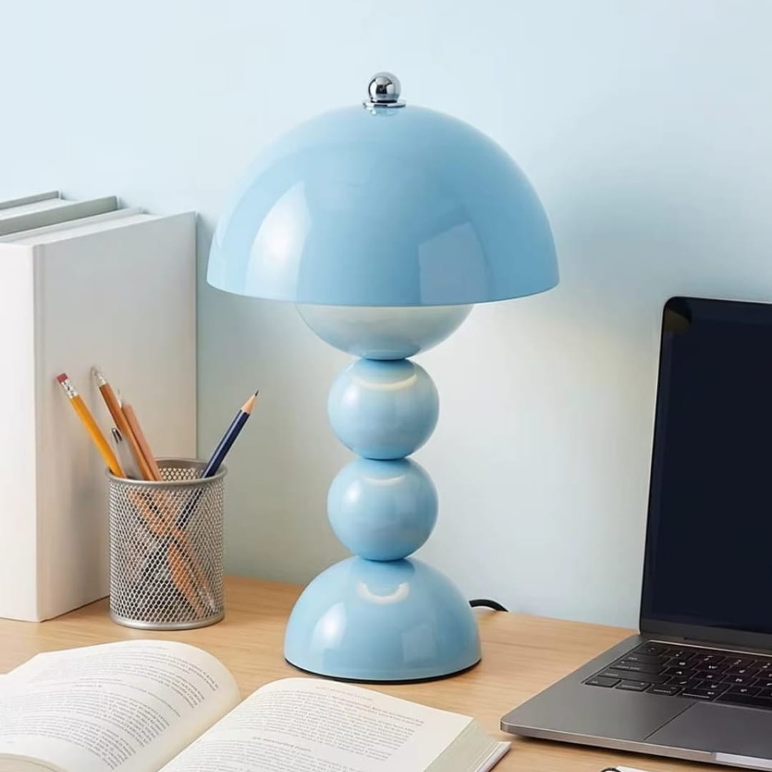 Grosse Lampe de Chevet Bleue