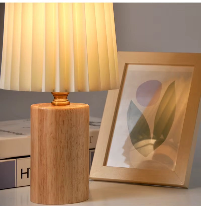 Lampe de Chevet en Bois Précieux Design Scandinave