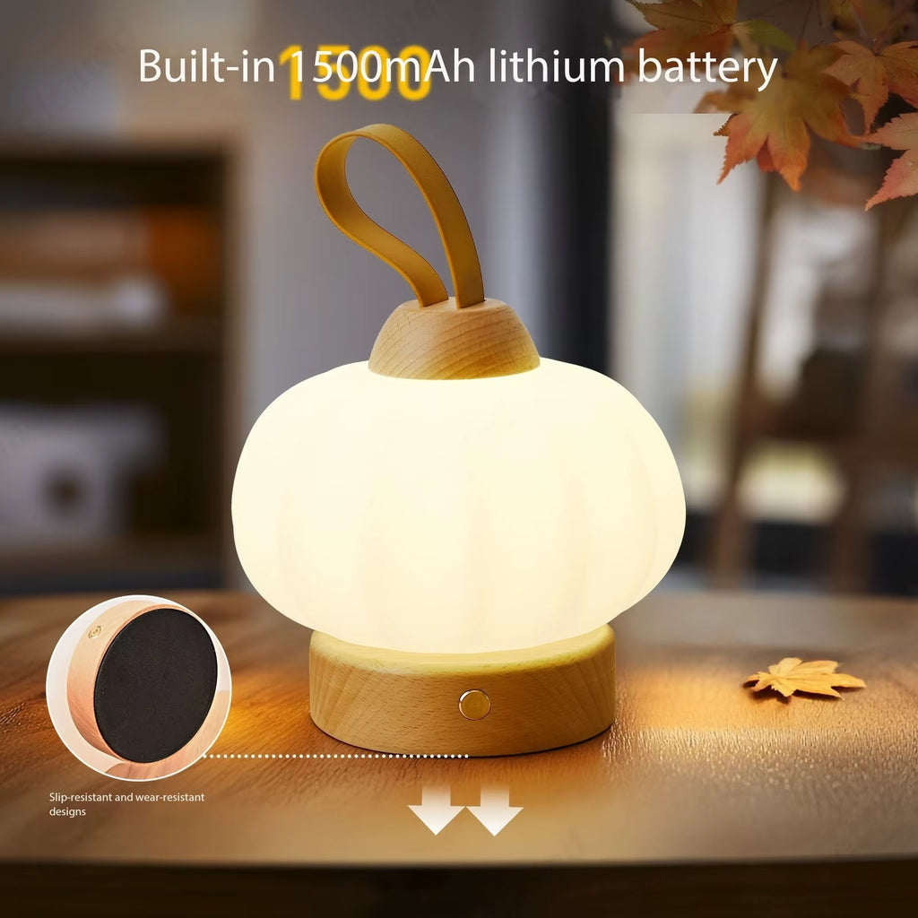 Lampe de Chevet Originale en Bois