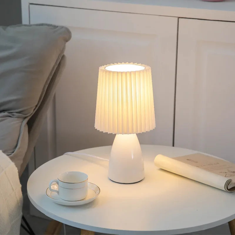Lampe de Chevet Céramique Blanche