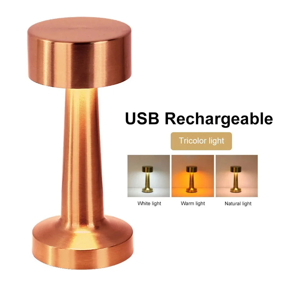 Lampe de Chevet Métal Rose