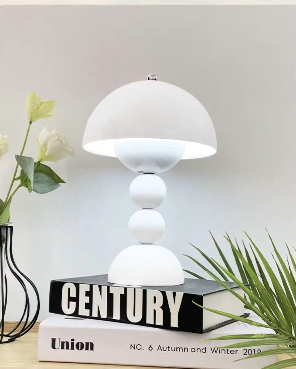 Lampe de Chevet Boule Blanche