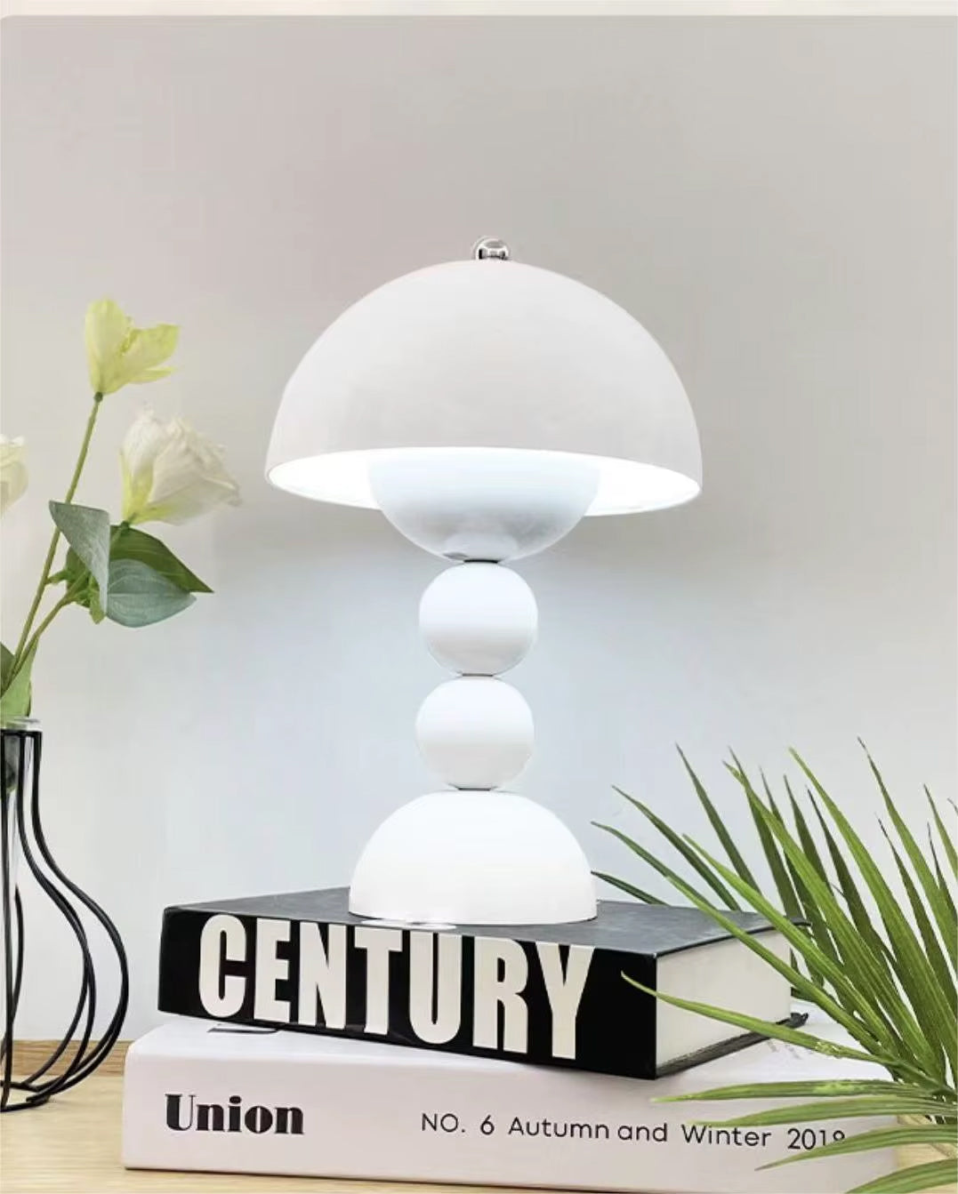 Lampe de Chevet Boule Blanche