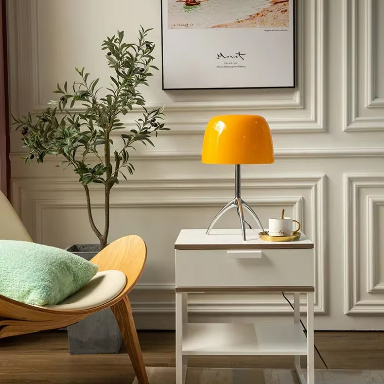 Lampe de Chevet en Laiton et Verre