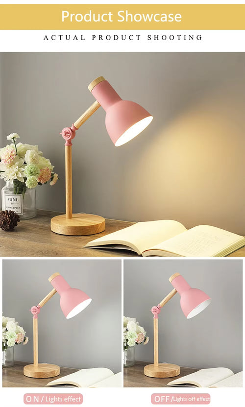 Lampe de Chevet Scandinave Rose