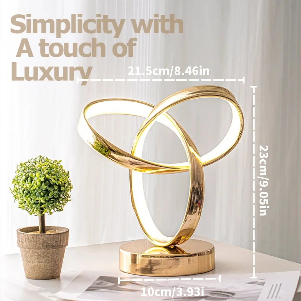 Lampe de Chevet Blanche et Dorée