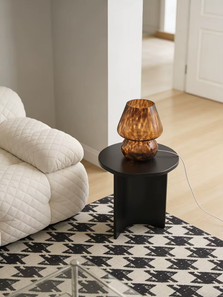 Lampe de Chevet en Verre Forme Champignon