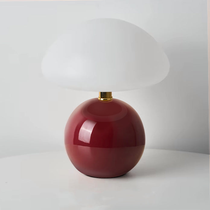 Lampe de Chevet Céramique Rouge