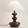 Grande Lampe de Chevet en Bois